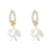 Korean Version Exaggerated Unique Personality High Sense Light Luxury Flower Large Earrings Women'S Fashion Foreign Style Versatile Earrings Earrings