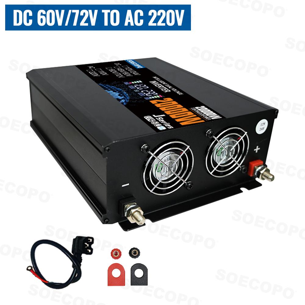 Dual Voltage Input  20000W Smart Camping Inverter Solar & Current Inverter DC To AC 110/220V Camping 12V Inverter for 110V Home