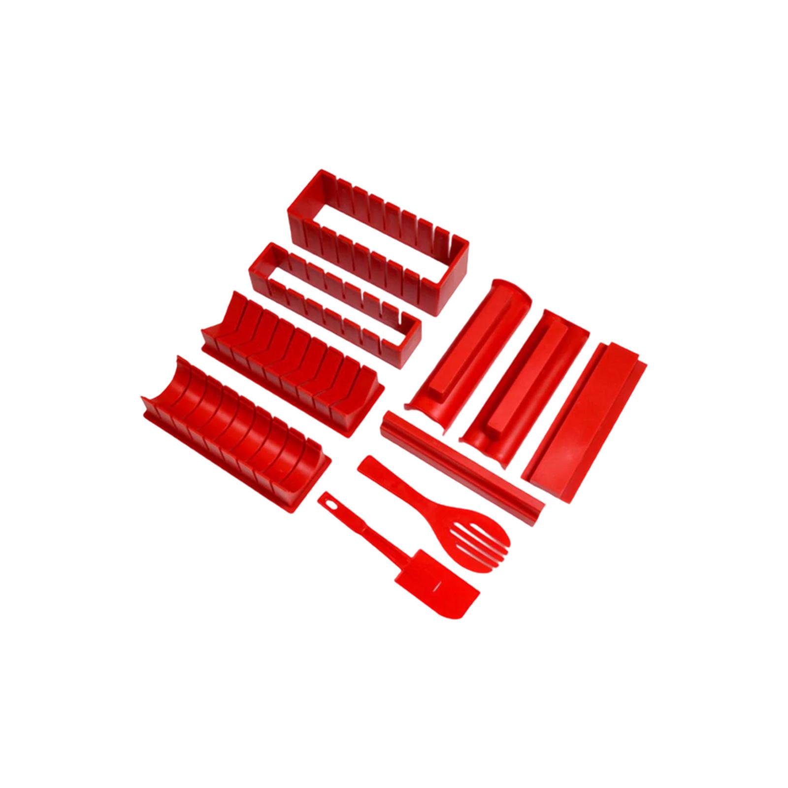 

Sushi Ware Seaweed Sushi Mould Square Round Heart-shaped Rice And Vegetable Roll DIY Cooking Tool 10 Pieces Set One Size