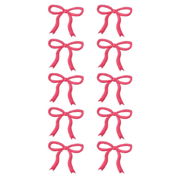 Attachable Polyester Bows Applique For Clothing Accessories DIY Hair Decors Fabric Craft Supplies Design
