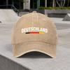 1pc Vintage German Washed Baseball Cap Classic Casual Fashion Retro Unisex Allseason Duckbill Hat Adjustable Size Suitable For