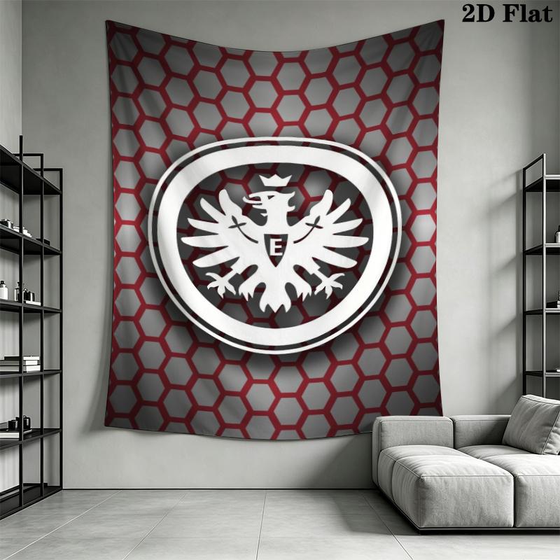 Eintracht Frankfurt Wall Tapestry Aesthetic Wall Hanging Printed Fabric Blanket Decorative Tapestries for Bedroom Living Room Home Decor