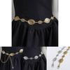 Bohemian Waist Chain Vintage Embossed Metal Pendant For Women Summer Fashion Accessory