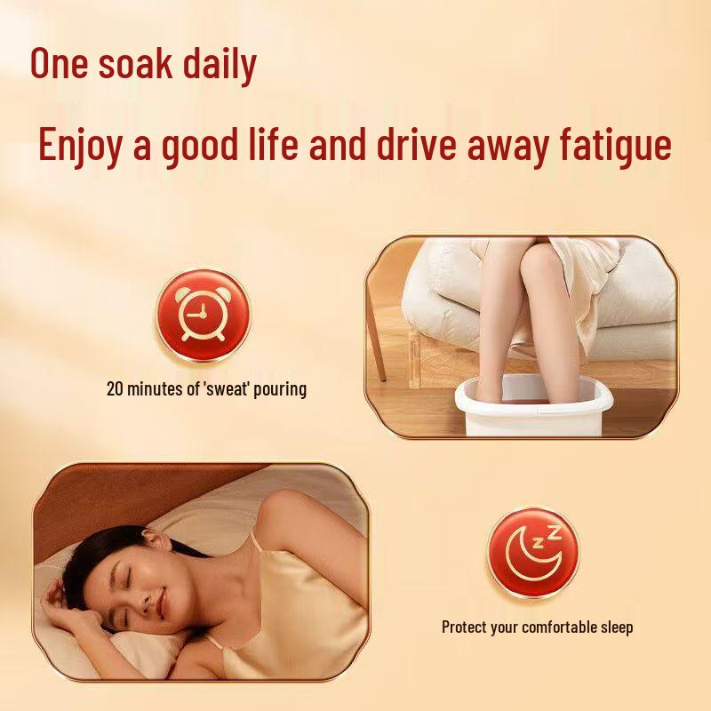 Moisture-Wicking Herbal Foot Soak Bag with Mugwort, Peppercorn, and Ginger