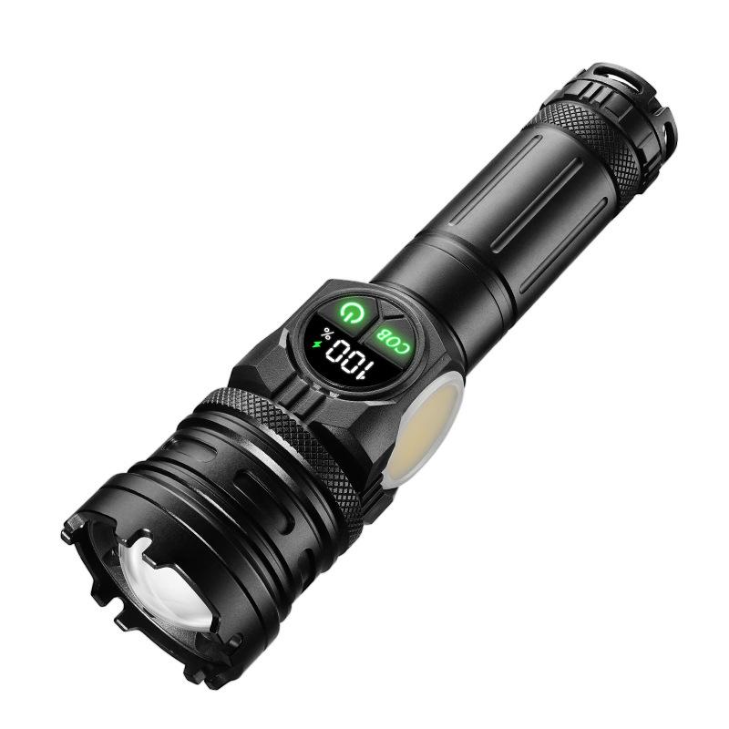 

Сверхъяркий перезаряжаемый светодиодный COB фонарик с 9 режимами освещения, многофункциональный магнитный уличный водонепроницаемый фонарь, батарея 18650 400mAh