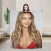 Super Soft Throw Blanket Travel Office Madelyn Cline Beautiful Actress Poster Blanket Flannel For Outdoor Trend Sofa Bed Cover