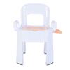 Squat Toilet Commode Chair Detachable Foldable Non Slip Armrest Backrest Cushion Quick Drying Extra Wide Commode Bathroom Sitting Bath Stool