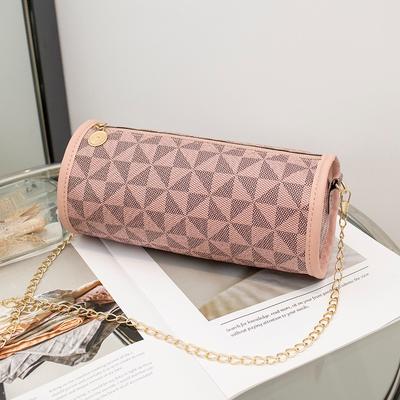 Women's Bag New Fashion Printing Cylinder Shoulder Bag Fashion Simple Women's Pillow Bag Messenger Bag Bag