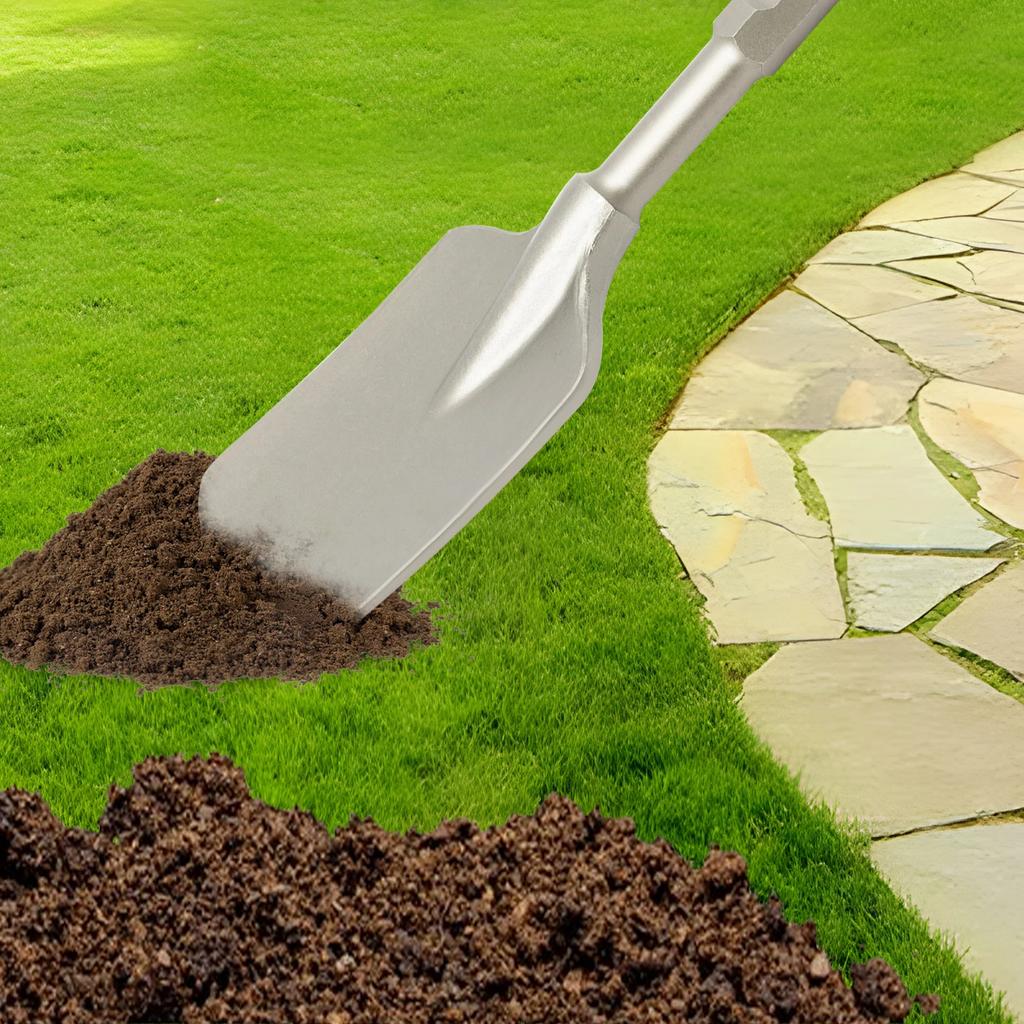 Łopata ze stali 40Cr o dużej wytrzymałości - ostrze o szerokości 44 cm, ergonomiczny długi trzonek do wydajnego kopania, zawiera skrzynkę narzędziową do przechowywania