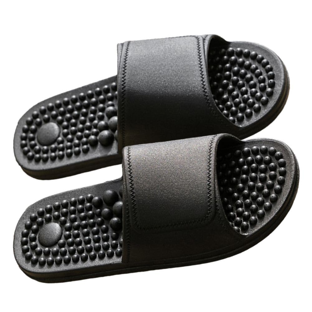 

Tiny Room Outdoor Indoor and Comfortable to Walk In Sizes Sandals, Reflexology, Healthy, Bath, Balcony, Wear, Waterproof, Office, Outdoor, PVC, чёрный