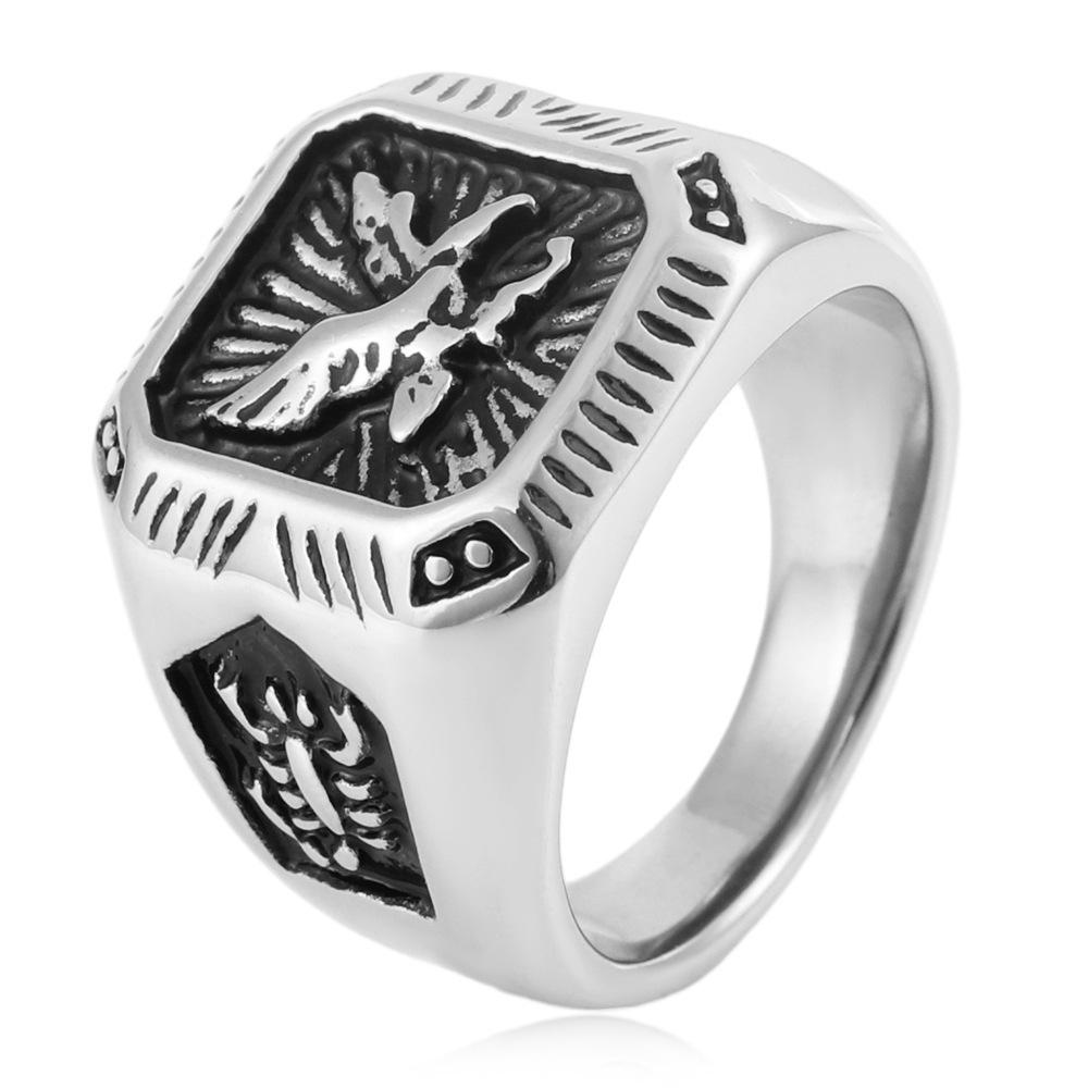 Eagle Ring, Gold European and American Trendy Men's Ring 2026