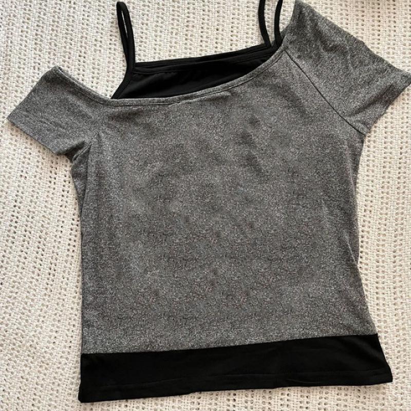 T-shirt Set Estivo Gotico con Fantasia Europea e Americana - Tendenza INS - Manica Corta da Donna