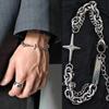 New Punk Cross Y2K Stars Metal Bracelet Vintage Star Bracelet Multilayer Charm Chain Bracelets for Women Men Hip Hop Bracelet