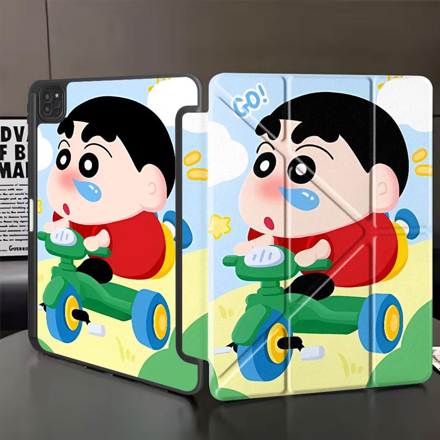 Cra-yons Shin-chans Anime Tablet Case For iPad Pro 11th 10th 9th 8th 7th 12.9inch Air 4 5 M3 M2 1 2 M4 11inch Mini 6 7 Pro 2025 iPad Mini 7 8.3