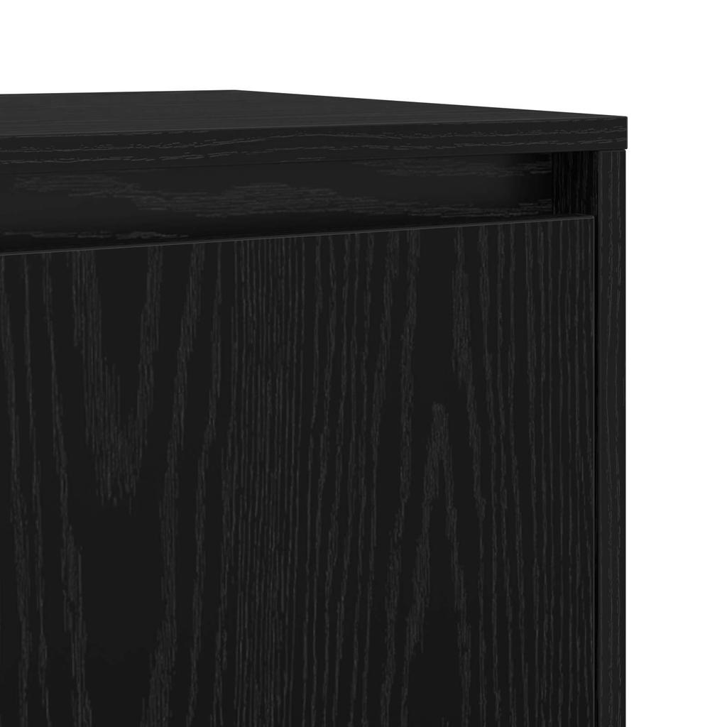 Sideboards 2 pcs Black Oak Effect 70 x 41 x 75 cm