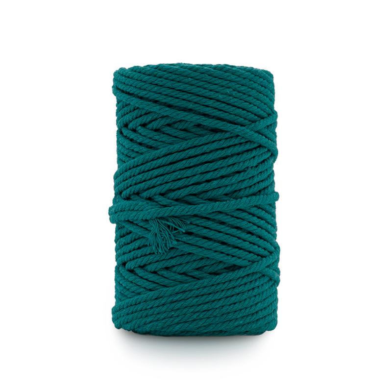 DIY 50 Yards Cotton Rope 3mm Colored Cotton Rope Handmade Cotton Thread Rope Woven Tapestry Rope Binding Rope, Gift Packaging Rope