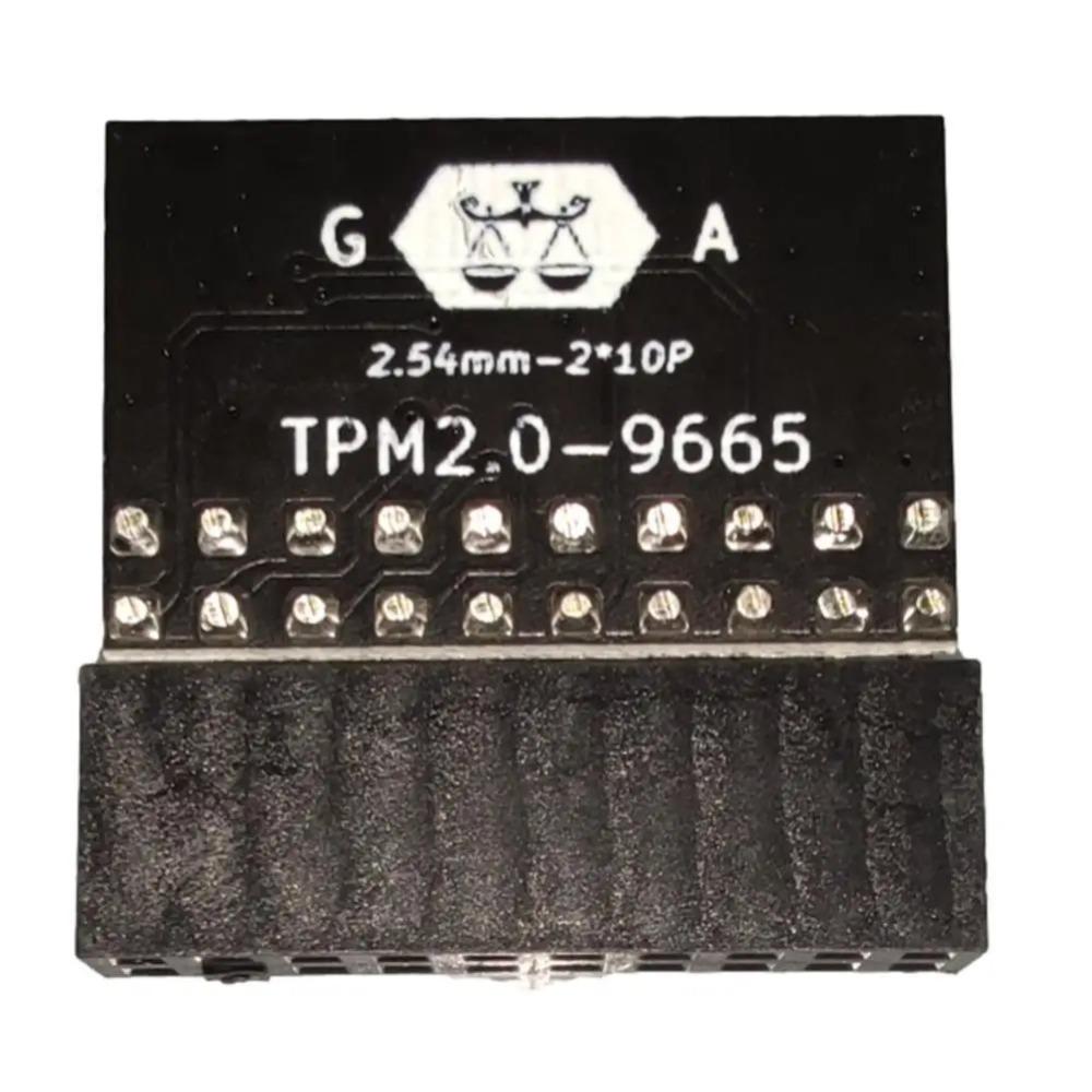 TPM 2.0 Security Module for ASUS/Gigabyte (20-Pin) - Win11 Compatible Encryption & Protection PCB Replacement
