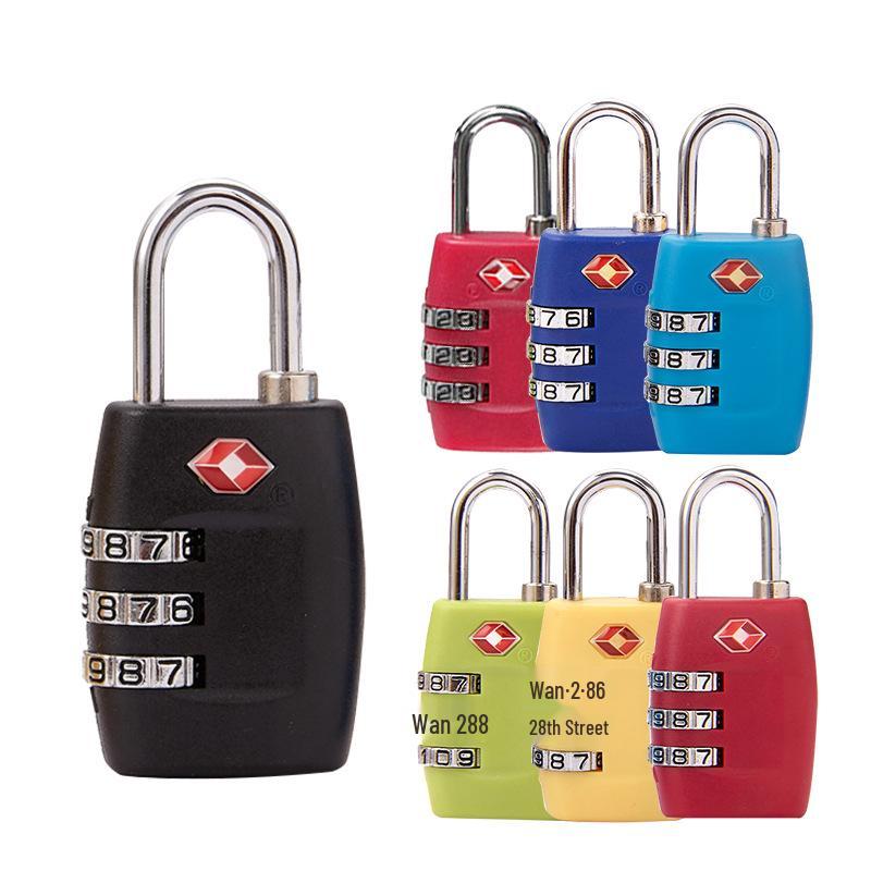 TSA Custom Combination Travel Luggage Zipper Lock (tsa335) - Secure Plastic Suitcase Lock for Traveling Abroad.