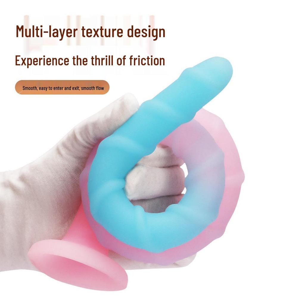 A190 Multicolor Luminous Silicone Long Anal Whip for Erotic Play