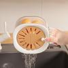 Dali Colander & Fruit Basket: Cute, Retractable, Thickened, Dehydrating, with Lid for Home Use