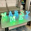 LED Letter Lamp with Remote Control, Dimmable Marquee Alphabet Light for Wedding Birthday Party, Indoor Outdoor Letter