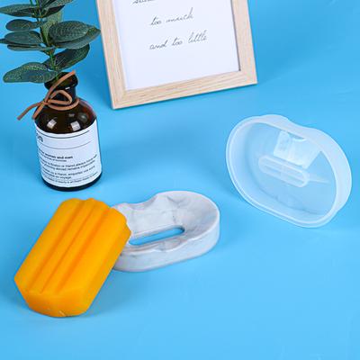 Moldes de resina para jabonera, moldes de silicona para jabonera DIY, moldes para bandejas de joyería, contenedor de jabón, molde de fundición epoxi para Baño