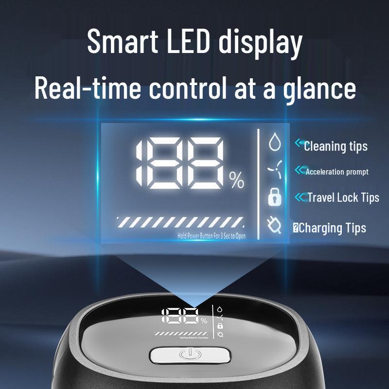 Men’s 6D Magnetic Blade Electric Head & Beard Shaver - Washable, High Power Clipper.