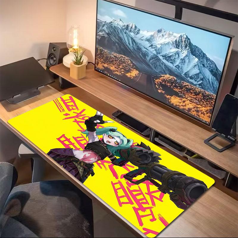 Kyberpunkové Budoucí Město Velký Podložka pod Myš Velký Herní Stůl Polštář Protiskluzová Podložka pro Notebook Tablet Velká Podložka pod Myš XXL Podložka Mini PC Herní Podložka s Zamykací Hranou