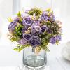 Artificial Peony Flowers Wedding Decorative Floristics Christmas Wreaths Home Decoration Accessories Silk Hydrangea Fake Plants