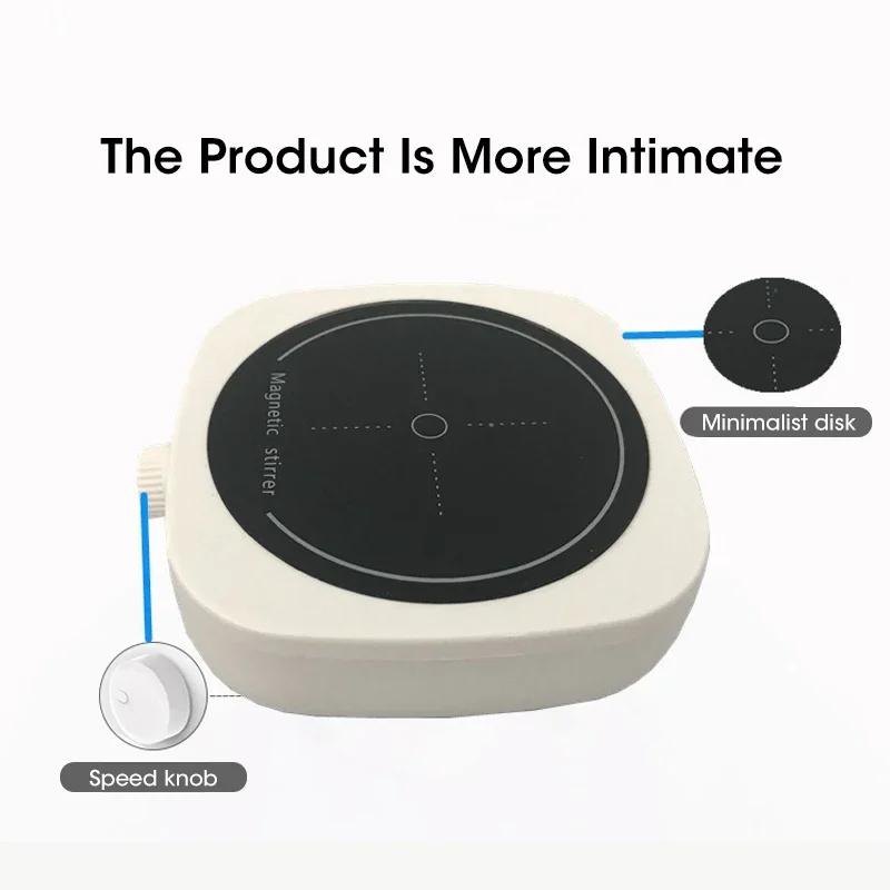 Magnetic Mixer Portable Mini Baby Formula Mixer Laboratory Mixer with Mixing Rod 2l 4000rpm Suitable for Laboratory Home Use