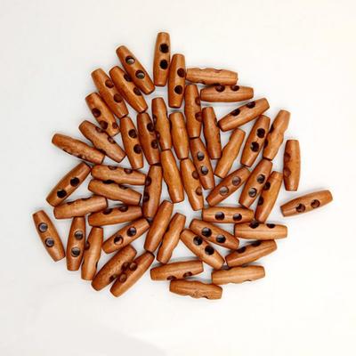 50 bottoni in legno vintage, colonna, due fori, cucito, scrapbooking, artigianato, regalo