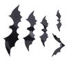 140 Pcs Bats Wall Decor Spooky Black 3D Bat Stickers with Backing Sheets for Home Party