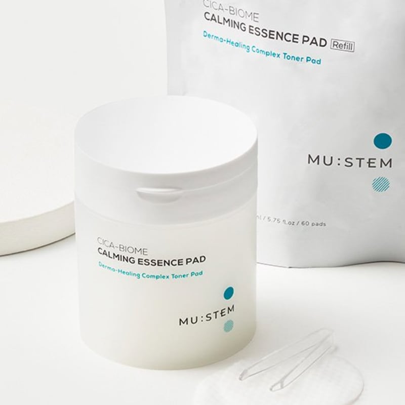 

[Mustem] Cica-Biome Успокаивающие эссенциальные пэды 60 штук Основной продукт/2 рефилла (выберите 1) 60 refill sheets
