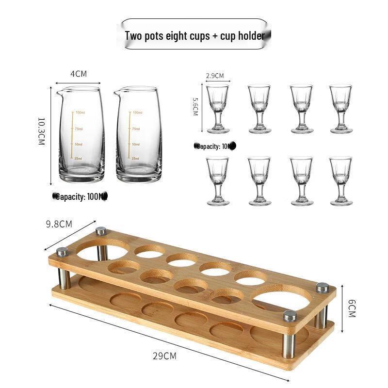 Premium Gold Rim Crystal Baijiu Decanter & Glass Set