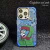 Applicable To iPhone16 Mobile Phone Case Apple 15promax1413 Couple Northeast Big Flower Jacket 1211 Tom Jerry