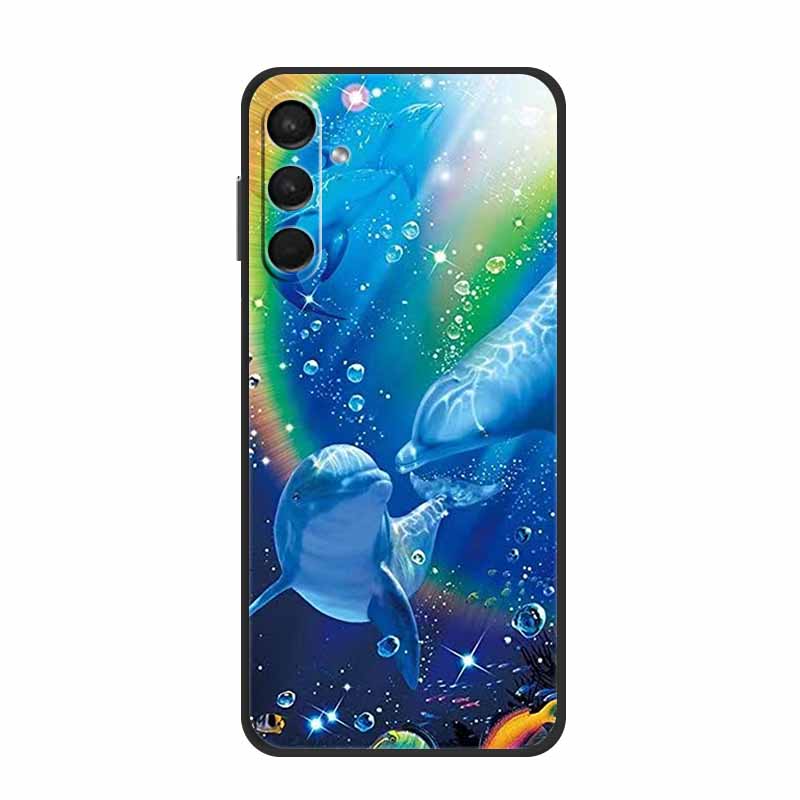 For Samsung A24 Cases A14 A24 A54 A34 5G Lovely Painted Cat Soft TPU Silicon Cover For Samsung Galaxy A54 5G Cover A 24 Bag