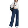 Women's Fashion Loose Solid Color With Pockets Elastic Waist Sports Casual Pants
