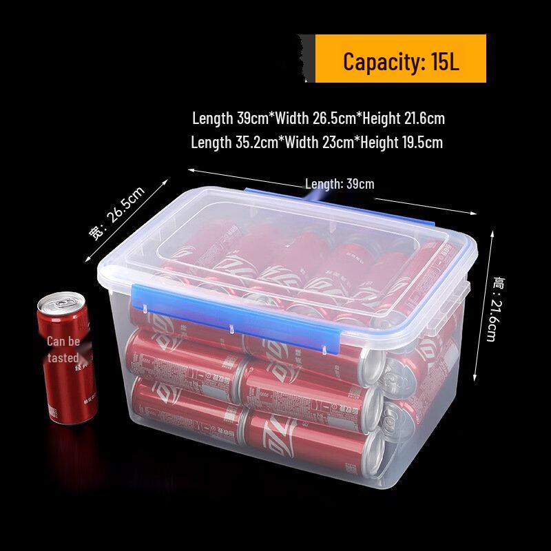 Transparent Plastic Storage Box Set