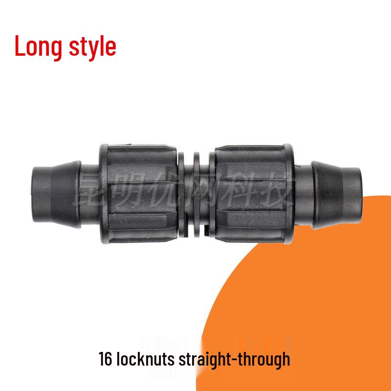 16mm Drip Tape Valve Connector with Locking Buckle Tee Fitting