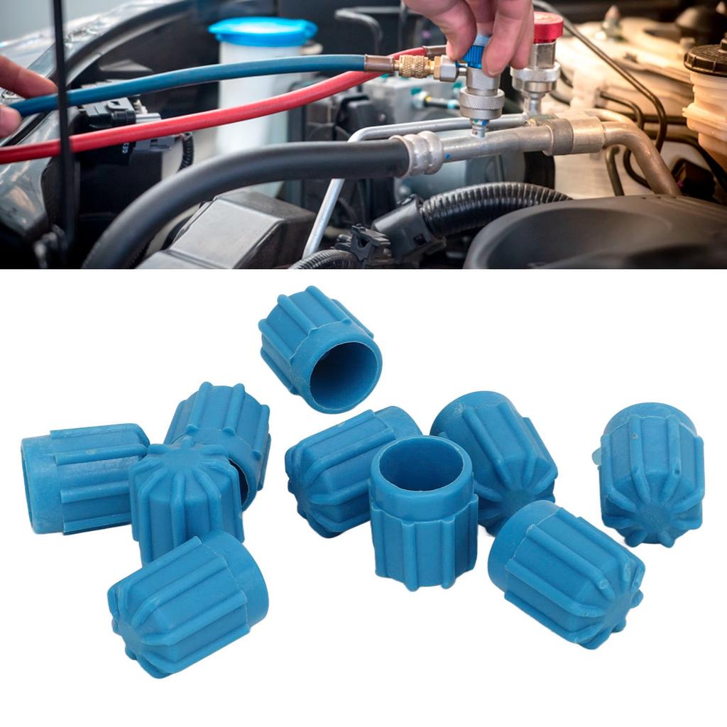 50PCS   Conditioning Valve   Car Fuel Injection Nozzle   Sealing Plastic Dustproof Covers M8X1