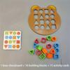Barn Matchande pusselleksaker Färger Geometrisk form Jigsaw Brädspel Tidiga pedagogiska interaktionsleksaker för barn Kampspel