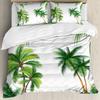 Coconut Palm Three-Piece Quilt Cover 3D Digital Printing Bedding Set Bed Cover