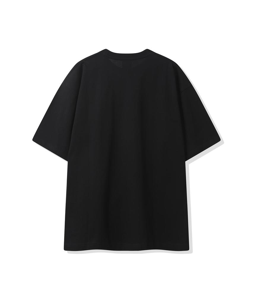 CGP Big Oversized Cgp Arch Logo Short Sleeve T-Shirt - Black