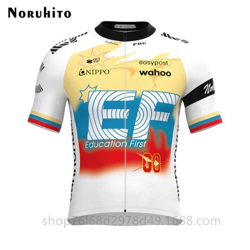 Maglia da Ciclismo EF Education-EasyPost Team Traspirante Performance Abbigliamento da Bici Uomo Donna