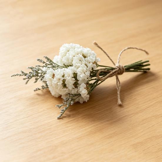Sušené květiny Dlouhotrvající Přírodní Konzervované Květiny Ručně Vázaný Malý Kytice Sušených Květin s Konopným Provázkem DIY Řemesla Fotografické Rekvizity