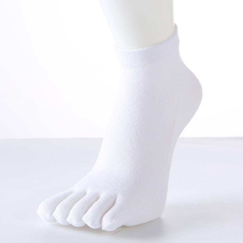 Men s Cotton Mid-Calf Five-Toe Socks - Casual & Comfortable Split-Toe Design, Solid Color, Sweat-Absorbent, Breathable, All-Season.