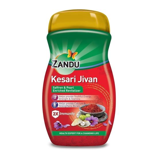 Zandu Kesari Jivan – Ayurvedic Immunity Booster for Adults and Elders, Builds Energy, Strength & Stamina, Strengthens Bones, Enriched Revitalize