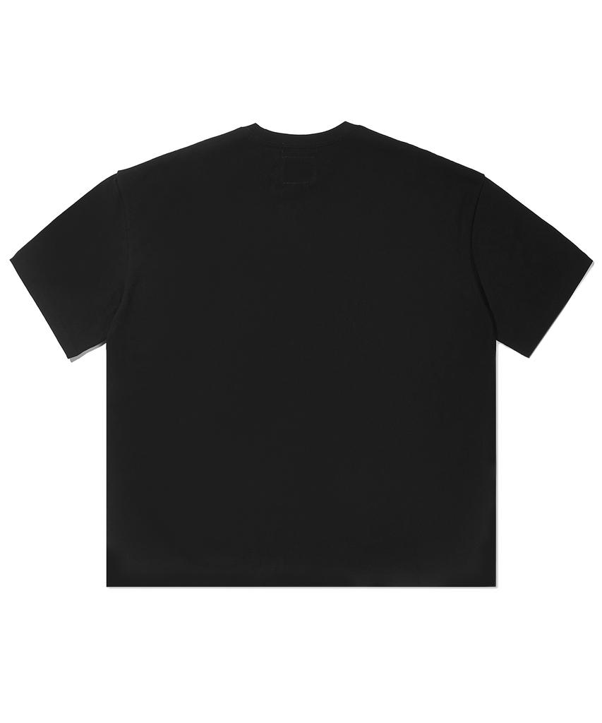 SOUNDSLIFE Embroidery Pocket T-Shirt Black
