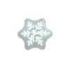 10pcs Snowflake Resin Button, White Handmade Decorative Scrapbook DIY Crafts Baby Clothing Accessorie Bead Jewelry
