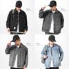 Washed Retro Denim Jacket Men'S Trendy Brand Loose Large Size American Casual Tooling Jacket Short
